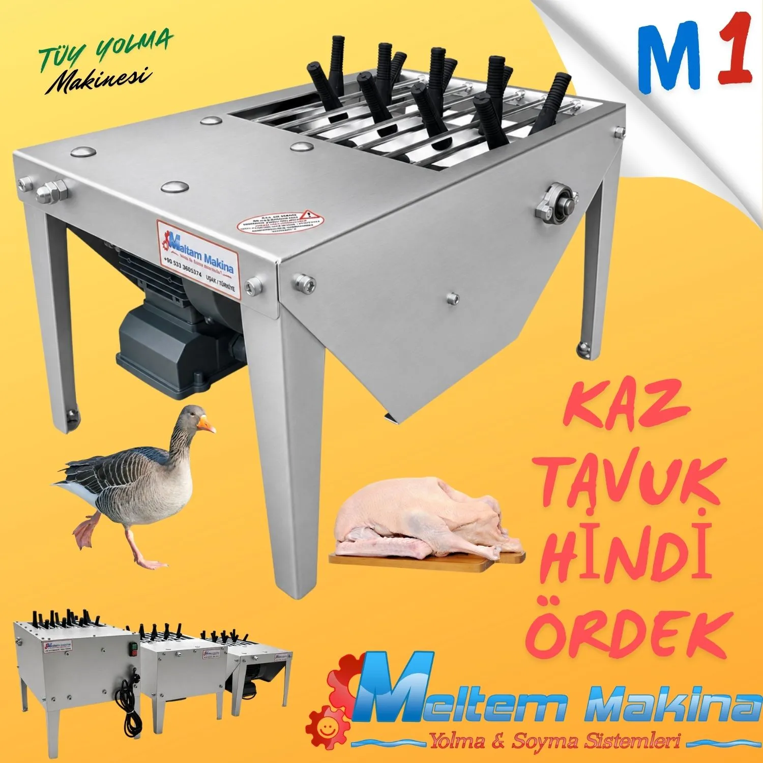 meltem m3 kaz yolma makinesi