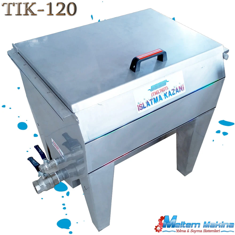 120 LT. PASLANMAZ ÇELİK ELEKTRİKLİ TÜY ISLATMA KAZANI